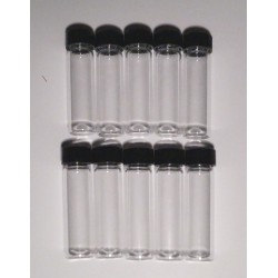 Set of 10 Test Tubes with caps