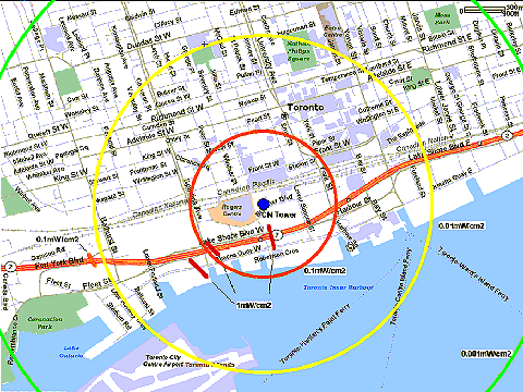 CN Tower emm readings