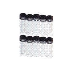 Test tubes, set of 10 with caps